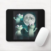 Tapis De Souris Lizard Lizard Lizard Lizard Funny Lizard Moon Tren (Avec souris)