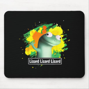 Tapis De Souris Lizard Lizard Lizard Shirt Funny Weirdcore Animal
