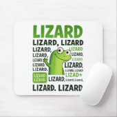 Tapis De Souris Lizard Lizard Lizard Shirt Funny Weirdcore Animal (Avec souris)