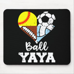 Tapis De Souris Ll Yaya Football Footll Douceurll Volleyll Joueur