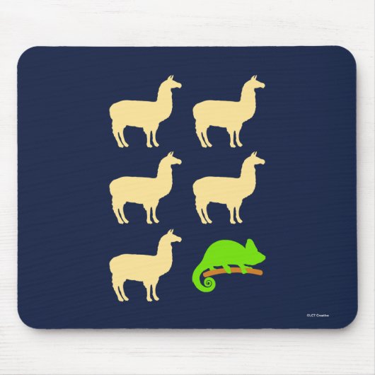 Tapis De Souris Llama Llama Llama Llama Chameleon (Devant)