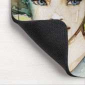 Tapis De Souris llustration d'une belle, sensible fille (Coin)