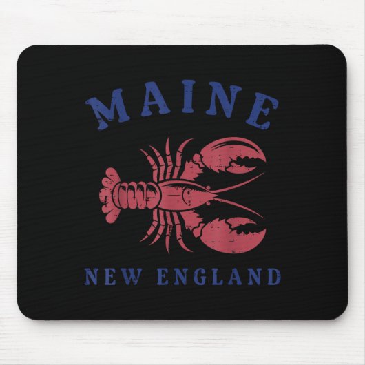 Tapis De Souris Lobster Maine New England Cool Seafood Lover Men W (Devant)