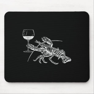 Tapis De Souris Lobster Wine Drinking T-shirt Funny Beach Cruise V