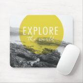 Tapis De Souris L'océan | explorent la citation du monde (Avec souris)