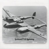 Tapis De Souris Lockheed P-38 Lightning aircraft photograph (Devant)