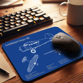 Tapis De Souris Lockheed Vega 5B - Plans d'avion AD