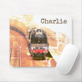 Tapis De Souris Loco à vapeur classique, sur les pistes, avec votr (Avec souris)