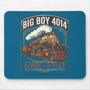Tapis De Souris Locomotive à vapeur Big boy 4014 train vintage