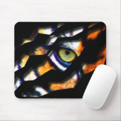 Tapis De Souris L'Oeil De La Tigre À Travers (Avec souris)