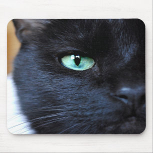 Tapis De Souris L'oeil vous voient chat noir Mousepad