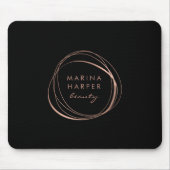 Tapis De Souris Logo Abstrait Rose Faux (Devant)