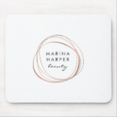 Tapis De Souris Logo Abstrait Rose Faux (Devant)