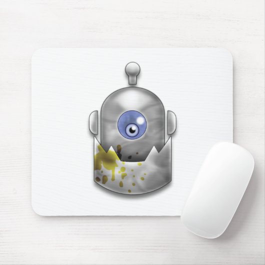 Tapis De Souris Logo avide de robot (Avec souris)