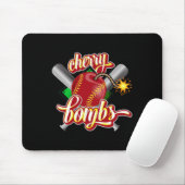Tapis De Souris Logo Cherry Bombs Équipe Softll Correspondant Pour (Avec souris)