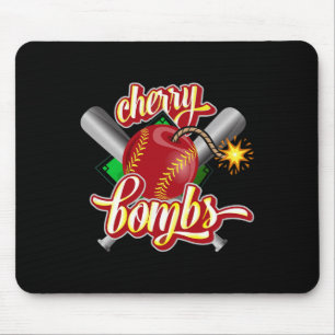 Tapis De Souris Logo Cherry Bombs Équipe Softll Correspondant Pour