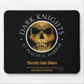 Tapis De Souris Logo Chevalier foncé Pad de souris (Devant)