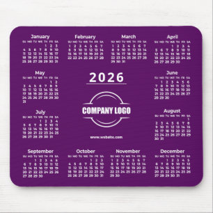 Tapis De Souris Logo commercial promotionnel Violet 2026