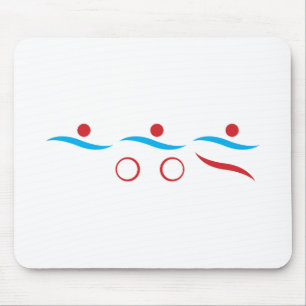 Tapis De Souris Logo cool moderne Triathlon