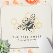 Tapis De Souris Logo d'abeilles vintages