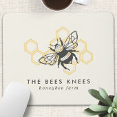 Tapis De Souris Logo d'abeilles vintages