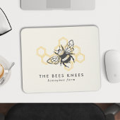 Tapis De Souris Logo d'abeilles vintages