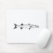 Tapis De Souris Logo de grand barracuda (Avec souris)