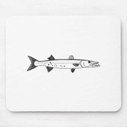 Tapis De Souris Logo de grand barracuda (Devant)