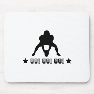 Tapis De Souris Logo de joueur de football américain
