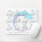 Tapis De Souris Logo de la société de calendrier annuel d'entrepri (Avec souris)