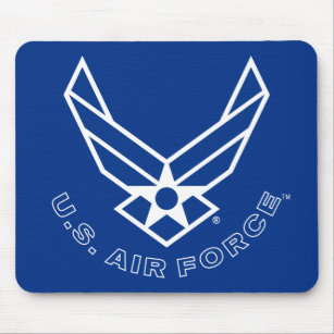 Tapis De Souris Logo de l'Armée de l'Air - bleu