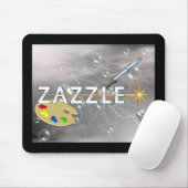 Tapis De Souris Logo de l'espace de Zazzle (Avec souris)