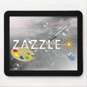 Tapis De Souris Logo de l'espace de Zazzle