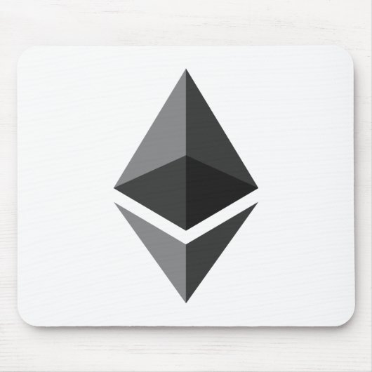 Tapis De Souris Logo de l'Ethereum uniquement (Devant)