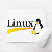 Tapis De Souris Logo de Linux avec des produits de Tux (Avec souris)