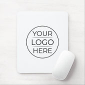 Tapis De Souris Logo de marque d'entreprise moderne (Avec souris)