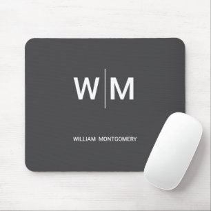 Tapis De Souris Logo de marque noire Entreprise
