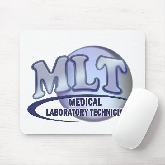 Tapis De Souris LOGO de MLT FunBlue - TECHNICIEN DE LABORATOIRE (Avec souris)