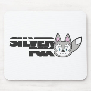 Tapis De Souris Logo de renard argenté