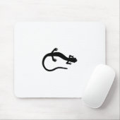 Tapis De Souris Logo de salamandre (noirs et blancs de base) (Avec souris)