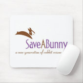 Tapis De Souris Logo de SaveABunny (Avec souris)