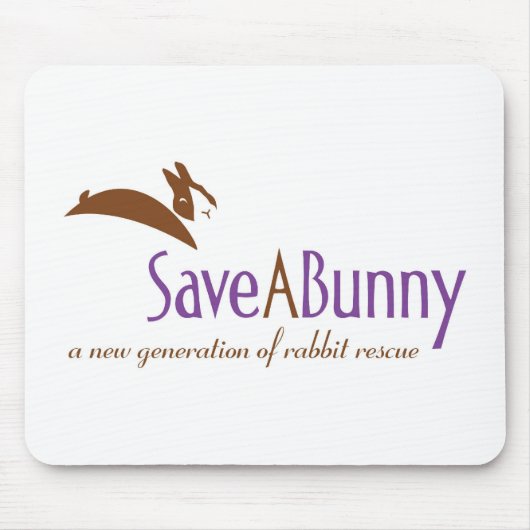 Tapis De Souris Logo de SaveABunny (Devant)
