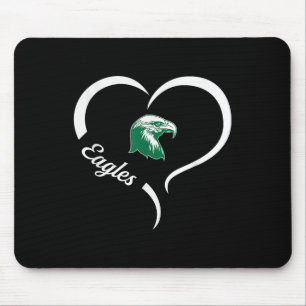 Tapis De Souris Logo de Thatcher Eagles Slogan demi-coeur