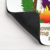 Tapis De Souris Logo de verger avec le texte (Coin)