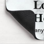 Tapis De Souris Logo d'entreprise et nom Faux Marbre blanc Modèle (Coin)