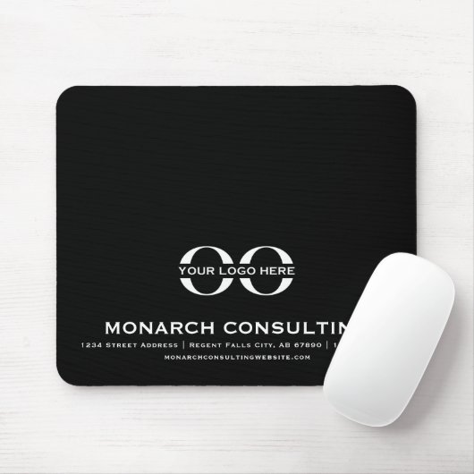 Tapis De Souris Logo d'entreprise moderne Mousepad avec coordonnée (Avec souris)