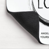 Tapis De Souris Logo d'entreprise noir promotionnel (Coin)