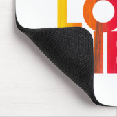 Tapis De Souris Logo d'entreprise simple blanc (Coin)