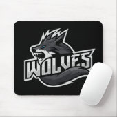 Tapis De Souris Logo des loups (Avec souris)