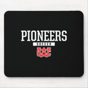 Tapis De Souris Logo des Warren County Pioneers Soccer Hs